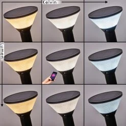 Hofstein Joennierni Wegeleuchte LED Schwarz, 1-flammig, Bewegungsmelder, Farbwechsler -Außenleuchten Verkaufe joennierni wegeleuchte h3580097 2