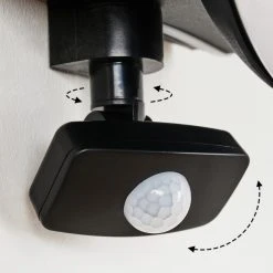 Hofstein Kalfhaga Au&szlig;enwandleuchte Schwarz, Wei&szlig;, 1-flammig, Bewegungsmelder -Außenleuchten Verkaufe kalfhaga aussenwandleuchte h3421079 5