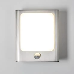 Hofstein Kimola Aussenwandleuchte LED Nickel-Matt, 1-flammig, Bewegungsmelder -Außenleuchten Verkaufe kimola aussenwandleuchte h3022764 9