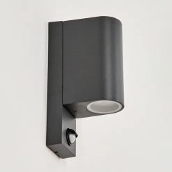 Hofstein Kingstown Au&szlig;enwandleuchte Anthrazit, Transparent, Klar, 2-flammig, Bewegungsmelder -Außenleuchten Verkaufe kingstown aussenwandleuchte h3611425 7