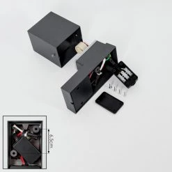 Hofstein Kingstown Au&szlig;enwandleuchte Anthrazit, Transparent, Klar, 1-flammig, Bewegungsmelder -Außenleuchten Verkaufe kingstown aussenwandleuchte h3611449 4