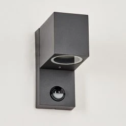 Hofstein Kingstown Au&szlig;enwandleuchte Anthrazit, Transparent, Klar, 1-flammig, Bewegungsmelder -Außenleuchten Verkaufe kingstown aussenwandleuchte h3611449 7