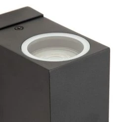 Hofstein Kingstown Au&szlig;enwandleuchte Anthrazit, Transparent, Klar, 2-flammig, Bewegungsmelder -Außenleuchten Verkaufe kingstown aussenwandleuchte h3611463 5