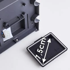 Hofstein Kolding Au&szlig;enwandleuchte LED Schwarz, Edelstahl, 1-flammig, Bewegungsmelder -Außenleuchten Verkaufe kolding aussenwandleuchte h3305966 17