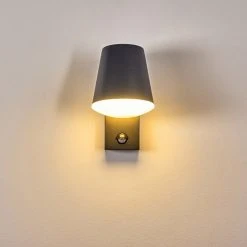 Hofstein Komata Au&szlig;enwandleuchte Anthrazit, 1-flammig, Bewegungsmelder -Außenleuchten Verkaufe komata aussenwandleuchte h3385180 6