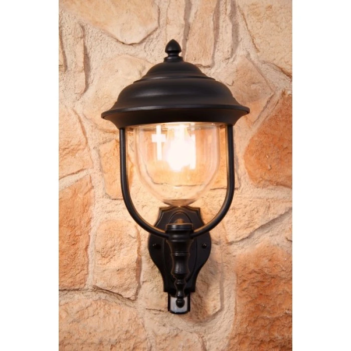 Konstsmide Leuchten Konstsmide PARMA Außenwandleuchte Schwarz, Transparent, Klar, 1-flammig, Bewegungsmelder 3 Konstsmide Leuchten Konstsmide PARMA Außenwandleuchte Schwarz, Transparent, Klar, 1-flammig, Bewegungsmelder – Bild 3