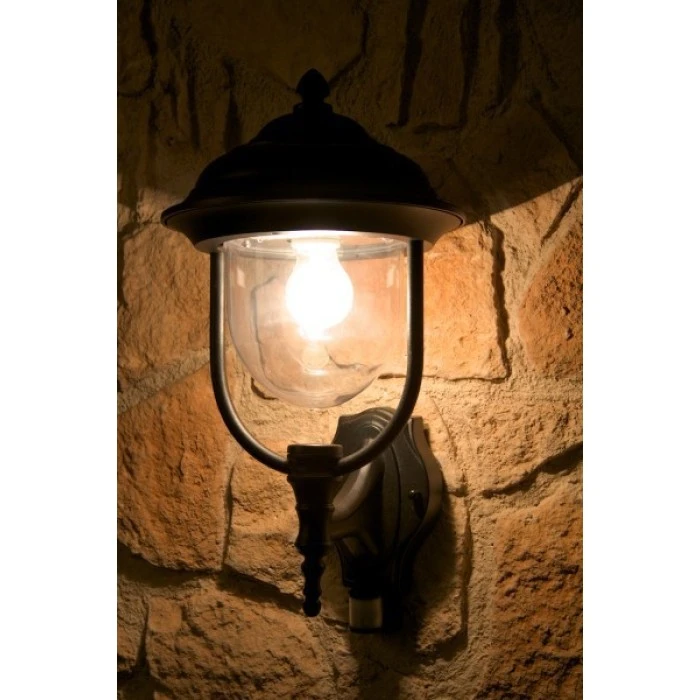 Konstsmide Leuchten Konstsmide PARMA Außenwandleuchte Schwarz, Transparent, Klar, 1-flammig, Bewegungsmelder 4 Konstsmide Leuchten Konstsmide PARMA Außenwandleuchte Schwarz, Transparent, Klar, 1-flammig, Bewegungsmelder – Bild 4