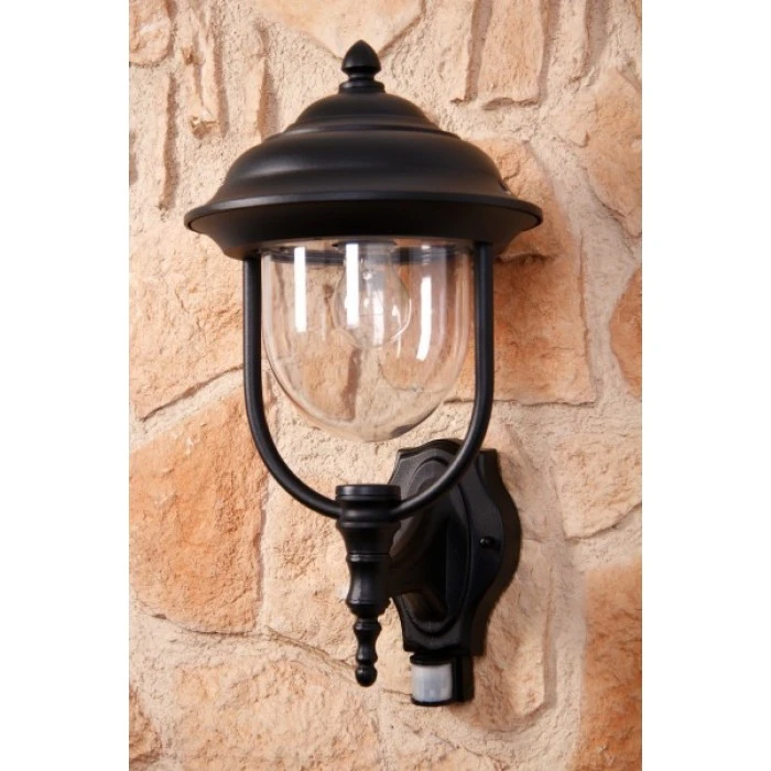 Konstsmide Leuchten Konstsmide PARMA Außenwandleuchte Schwarz, Transparent, Klar, 1-flammig, Bewegungsmelder 7 Konstsmide Leuchten Konstsmide PARMA Außenwandleuchte Schwarz, Transparent, Klar, 1-flammig, Bewegungsmelder – Bild 7