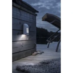 Konstsmide Leuchten Konstsmide Prato Batterie Wandleuchte LED Wei&szlig;, 1-flammig, Bewegungsmelder