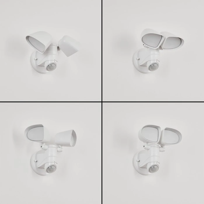 Hofstein Langra Außenwandleuchte LED Weiß, 1-flammig, Bewegungsmelder 2 Hofstein Langra Außenwandleuchte LED Weiß, 1-flammig, Bewegungsmelder – Bild 2