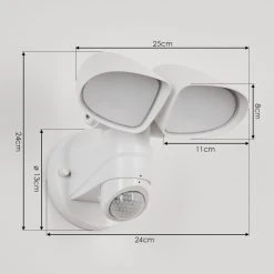 Hofstein Langra Außenwandleuchte LED Weiß, 1-flammig, Bewegungsmelder 15 Hofstein Langra Außenwandleuchte LED Weiß, 1-flammig, Bewegungsmelder -Außenleuchten Verkaufe langra aussenwandleuchte h3460276 3