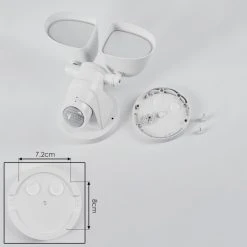 Hofstein Langra Außenwandleuchte LED Weiß, 1-flammig, Bewegungsmelder 16 Hofstein Langra Außenwandleuchte LED Weiß, 1-flammig, Bewegungsmelder -Außenleuchten Verkaufe langra aussenwandleuchte h3460276 4