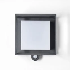 Hofstein Lansing Solar-Au&szlig;enwandleuchte LED Anthrazit, 1-flammig, Bewegungsmelder -Außenleuchten Verkaufe lansing solar aussenwandleuchte h3333181 10