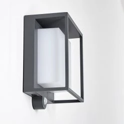 Hofstein Lansing Solar-Au&szlig;enwandleuchte LED Anthrazit, 1-flammig, Bewegungsmelder -Außenleuchten Verkaufe lansing solar aussenwandleuchte h3333181 4