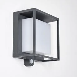 Hofstein Lansing Solar-Au&szlig;enwandleuchte LED Anthrazit, 1-flammig, Bewegungsmelder -Außenleuchten Verkaufe lansing solar aussenwandleuchte h3333181 7