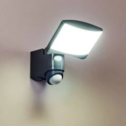 Hofstein Larvik Au&szlig;enwandleuchte LED Anthrazit, 1-flammig, Bewegungsmelder -Außenleuchten Verkaufe larvik aussenwandleuchte h3303375 do1 14