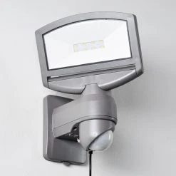 Hofstein Larvik Solar-Au&szlig;enwandleuchte LED Grau, 1-flammig, Bewegungsmelder -Außenleuchten Verkaufe larvik solar aussenwandleuchte h3303900 do1 5