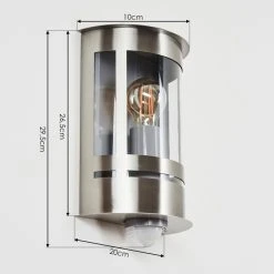 Hofstein Lauvdal Au&szlig;enwandleuchte Edelstahl, 1-flammig, Bewegungsmelder -Außenleuchten Verkaufe lauvdal aussenwandleuchte h3443033 3