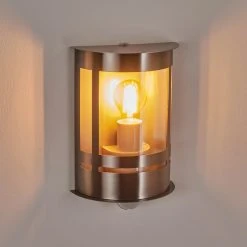 Hofstein Lauvdal Au&szlig;enwandleuchte Edelstahl, 1-flammig, Bewegungsmelder -Außenleuchten Verkaufe lauvdal aussenwandleuchte h3443033 6