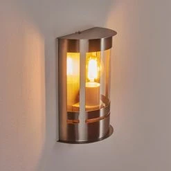 Hofstein Lauvdal Au&szlig;enwandleuchte Edelstahl, 1-flammig, Bewegungsmelder -Außenleuchten Verkaufe lauvdal aussenwandleuchte h3443033 8