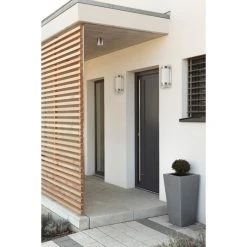 LCD 060SEN Au&szlig;enwandleuchte Edelstahl, 1-flammig, Bewegungsmelder