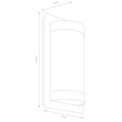 LCD 060SEN Au&szlig;enwandleuchte Edelstahl, 1-flammig, Bewegungsmelder -Außenleuchten Verkaufe lcd 060sen aussenwandleuchte 060sen 3