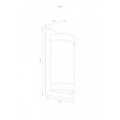 LCD Au&szlig;enwandleuchte LED Schwarz, Edelstahl, 1-flammig, Bewegungsmelder -Außenleuchten Verkaufe lcd aussenwandleuchte 061ledsen 2