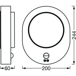 LEDVANCE ENDURA Au&szlig;enwandleuchte Stahl geb&uuml;rstet, 1-flammig, Bewegungsmelder -Außenleuchten Verkaufe ledvance endura aussenwandleuchte 4058075564145 4