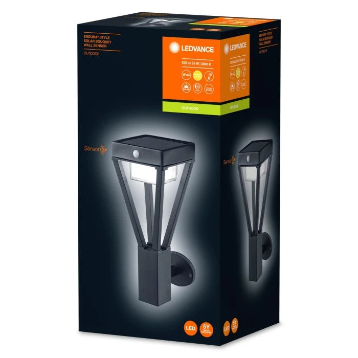 LEDVANCE ENDURA Außenwandleuchte Schwarz, 1-flammig, Bewegungsmelder 4 LEDVANCE ENDURA Außenwandleuchte Schwarz, 1-flammig, Bewegungsmelder – Bild 4