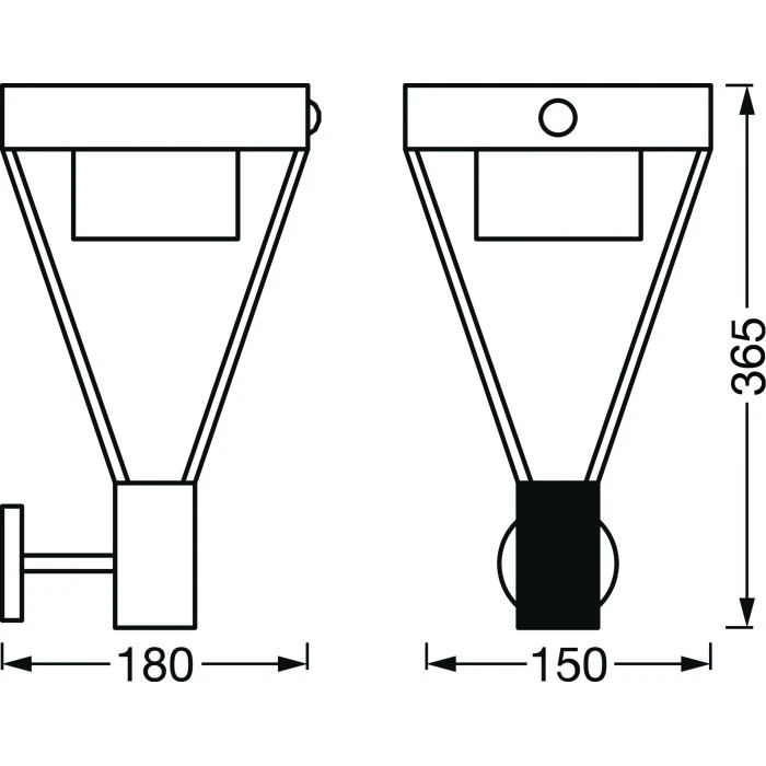LEDVANCE ENDURA Außenwandleuchte Schwarz, 1-flammig, Bewegungsmelder 5 LEDVANCE ENDURA Außenwandleuchte Schwarz, 1-flammig, Bewegungsmelder – Bild 5