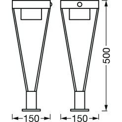 LEDVANCE ENDURA Wegeleuchte Schwarz, 1-flammig, Bewegungsmelder -Außenleuchten Verkaufe ledvance endura wegeleuchte 4058075564565 4