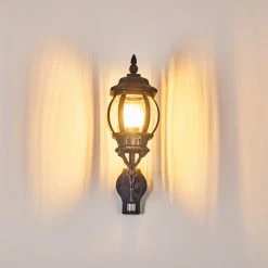 Hofstein Lentua Au&szlig;enwandleuchte Schwarz, Gr&uuml;n, 1-flammig, Bewegungsmelder -Außenleuchten Verkaufe lentua aussenwandleuchte h3012451 do2 6