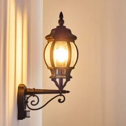 Hofstein Lentua Au&szlig;enwandleuchte Schwarz, 1-flammig, Bewegungsmelder -Außenleuchten Verkaufe lentua aussenwandleuchte h3012468 do2 11