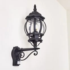 Hofstein Lentua Au&szlig;enwandleuchte Schwarz, 1-flammig, Bewegungsmelder -Außenleuchten Verkaufe lentua aussenwandleuchte h3012468 do2 18