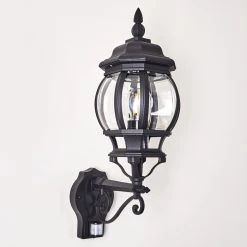 Hofstein Lentua Au&szlig;enwandleuchte Schwarz, 1-flammig, Bewegungsmelder -Außenleuchten Verkaufe lentua aussenwandleuchte h3012468 do2 21