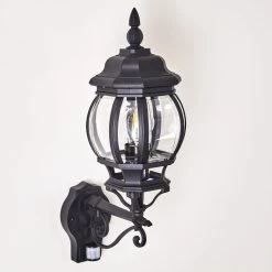 Hofstein Lentua Au&szlig;enwandleuchte Schwarz, 1-flammig, Bewegungsmelder -Außenleuchten Verkaufe lentua aussenwandleuchte h3012468 do2 8