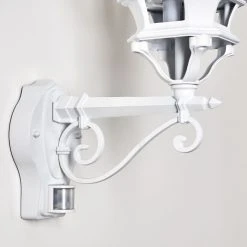 Hofstein Lentua Au&szlig;enwandleuchte Wei&szlig;, 1-flammig, Bewegungsmelder -Außenleuchten Verkaufe lentua aussenwandleuchte h3075609 do4 19