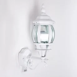 Hofstein Lentua Au&szlig;enwandleuchte Wei&szlig;, 1-flammig, Bewegungsmelder -Außenleuchten Verkaufe lentua aussenwandleuchte h3092156 do1 3