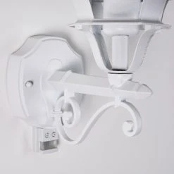 Hofstein Lentua Au&szlig;enwandleuchte Wei&szlig;, 1-flammig, Bewegungsmelder -Außenleuchten Verkaufe lentua aussenwandleuchte h3092156 do1 5