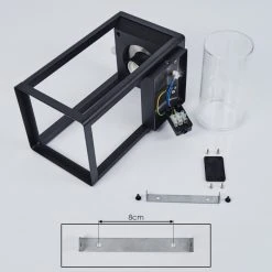 Hofstein Leset Au&szlig;enwandleuchte Schwarz, 1-flammig, Bewegungsmelder -Außenleuchten Verkaufe leset aussenwandleuchte h3443309 4