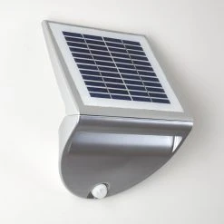 Hofstein Lesum Solar-Au&szlig;enwandleuchte LED Silber, 1-flammig, Bewegungsmelder -Außenleuchten Verkaufe lesum solar aussenwandleuchte h3308462 2