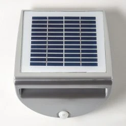 Hofstein Lesum Solar-Au&szlig;enwandleuchte LED Silber, 1-flammig, Bewegungsmelder -Außenleuchten Verkaufe lesum solar aussenwandleuchte h3308462 3