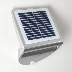 Hofstein Lesum Solar-Au&szlig;enwandleuchte LED Silber, 1-flammig, Bewegungsmelder -Außenleuchten Verkaufe lesum solar aussenwandleuchte h3308462 7