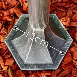 Hofstein Lignac Au&szlig;enstehleuchte Schwarz, Silber, 1-flammig, Bewegungsmelder -Außenleuchten Verkaufe lignac aussenstehleuchte h3012741 do2 10