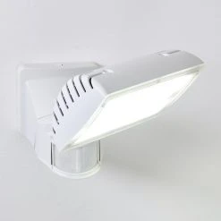 Hofstein Loit Aussenwandleuchte LED Wei&szlig;, 1-flammig, Bewegungsmelder -Außenleuchten Verkaufe loit aussenwandleuchte h3270202 do2 19