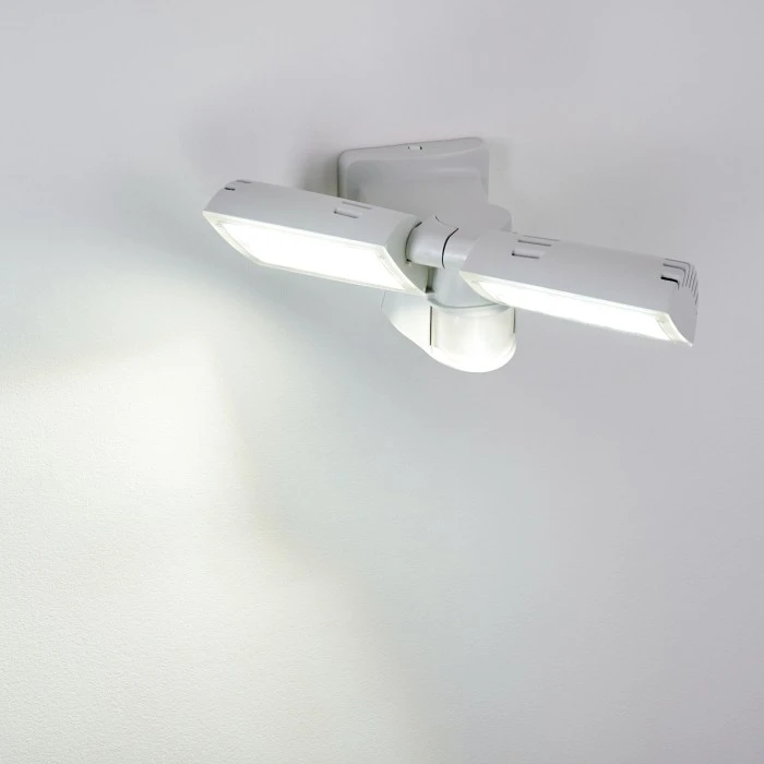 Hofstein Loit Aussenwandleuchte LED Weiß, 2-flammig, Bewegungsmelder 13 Hofstein Loit Aussenwandleuchte LED Weiß, 2-flammig, Bewegungsmelder – Bild 13