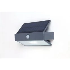 Lutec Lampen Lutec ARROW Solar-Au&szlig;enwandleuchte LED Anthrazit, 1-flammig, Bewegungsmelder -Außenleuchten Verkaufe lutec arrow solar aussenwandleuchte 6910601335 do1 5