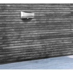 Lutec Lampen Lutec BREAD Solar-Au&szlig;enwandleuchte LED Silber, 1-flammig, Bewegungsmelder -Außenleuchten Verkaufe lutec bread solar aussenwandleuchte 6901501000 do2 2