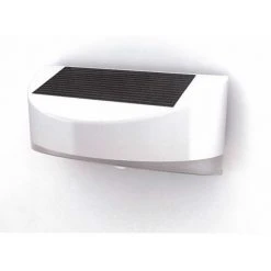 Lutec Lampen Lutec BREAD Solar-Au&szlig;enwandleuchte LED Silber, 1-flammig, Bewegungsmelder -Außenleuchten Verkaufe lutec bread solar aussenwandleuchte 6901501000 do2 3