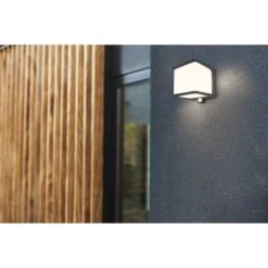 Lutec Lampen Lutec DOBLO Solar-Au&szlig;enwandleuchte LED Anthrazit, 1-flammig, Bewegungsmelder -Außenleuchten Verkaufe lutec doblo solar aussenwandleuchte 6940101125 2